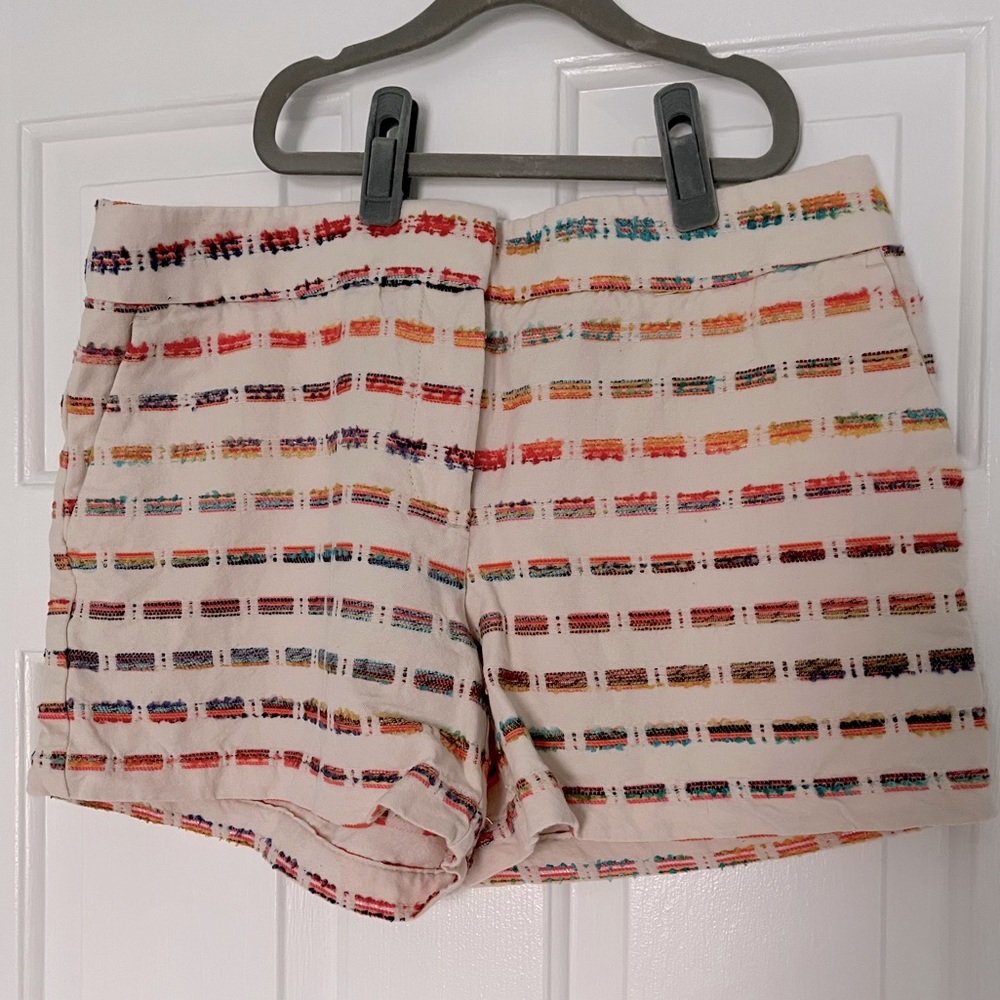 Loft Boucle Stripe Dress Shorts - size 6